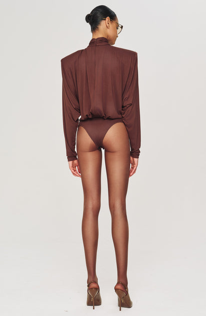 Bri Bodysuit - Brown – Ronny Kobo