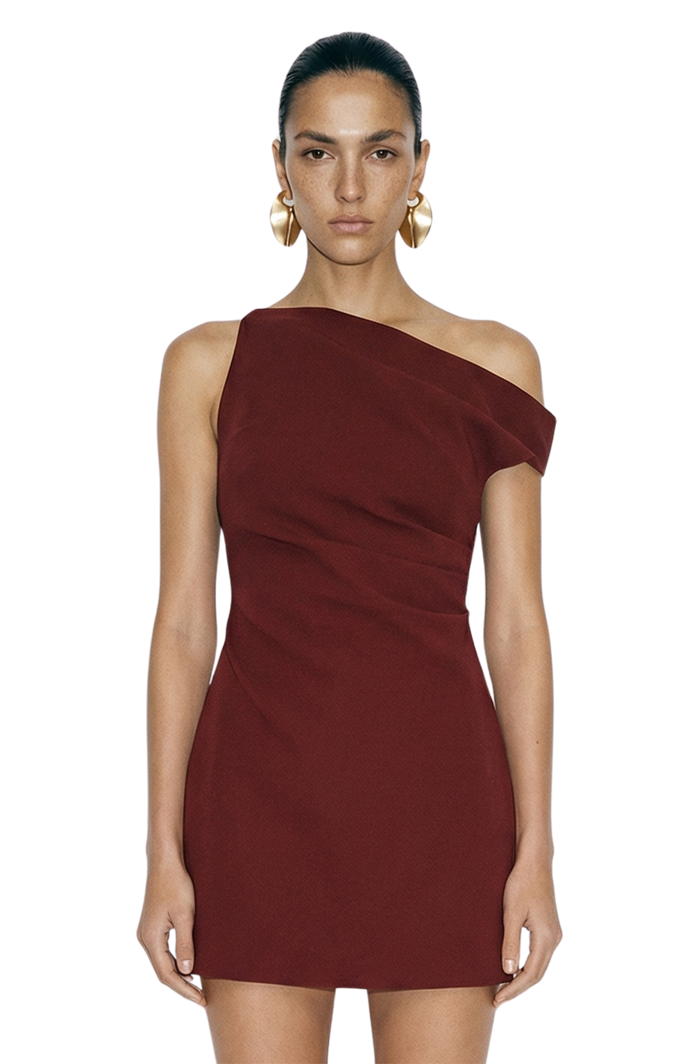 ronny kobo burgundy dress Winnie in Monki seersucker wrap midi Web Collection: Feather Dress It features a turtleneck Color:Bellwether Blue