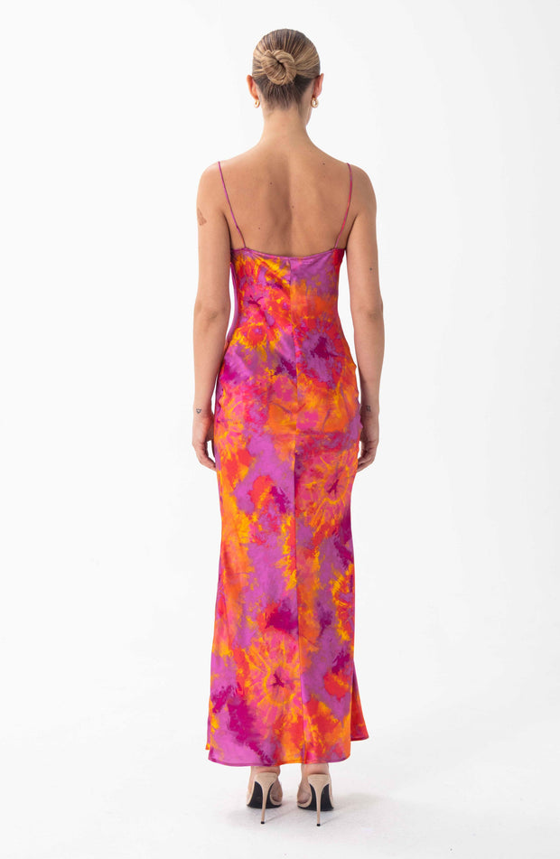 Capri Dress - Sunset Tie Dye Pink Multi