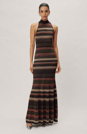 Arlo Knit Dress - Forest Brown Multi