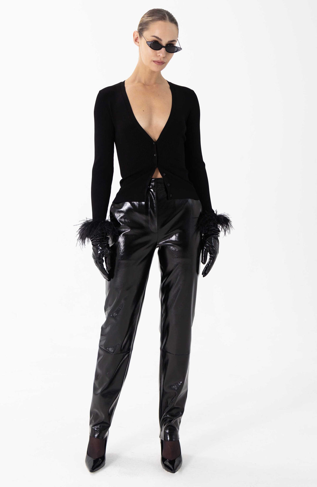 Aiden Knit Cardigan - Jet Black – Ronny Kobo