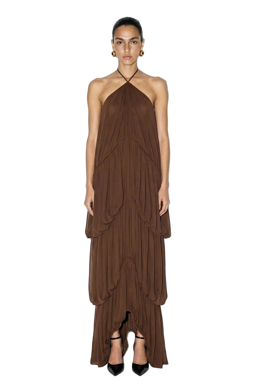 Bia Dress - Tobacco - Ronny Kobo