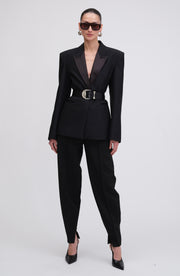 Ronny Tuxedo Trousers - Black