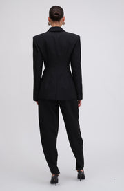 Ronny Tuxedo Trousers - Black