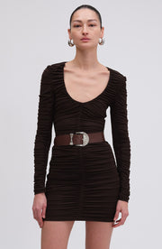 Julisa Dress - Chocolate Brown