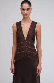 Naila Dress - Chocolate Brown