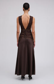 Naila Dress - Chocolate Brown