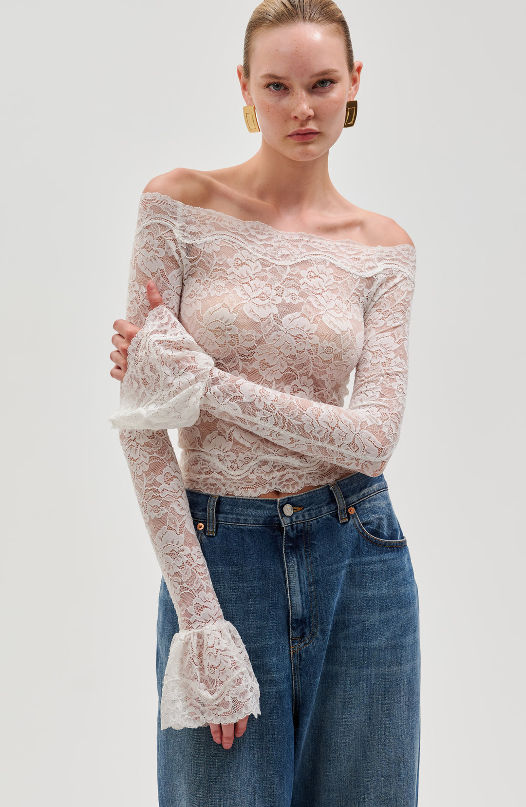 Maribeth Top - Ivory – Ronny Kobo