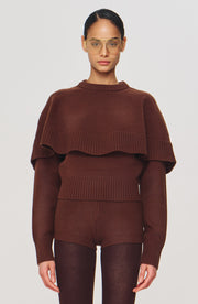 Evian Knit Top - Brown