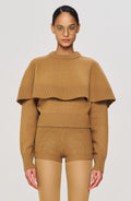 Neoma Knit Shorts - Camel - Ronny Kobo