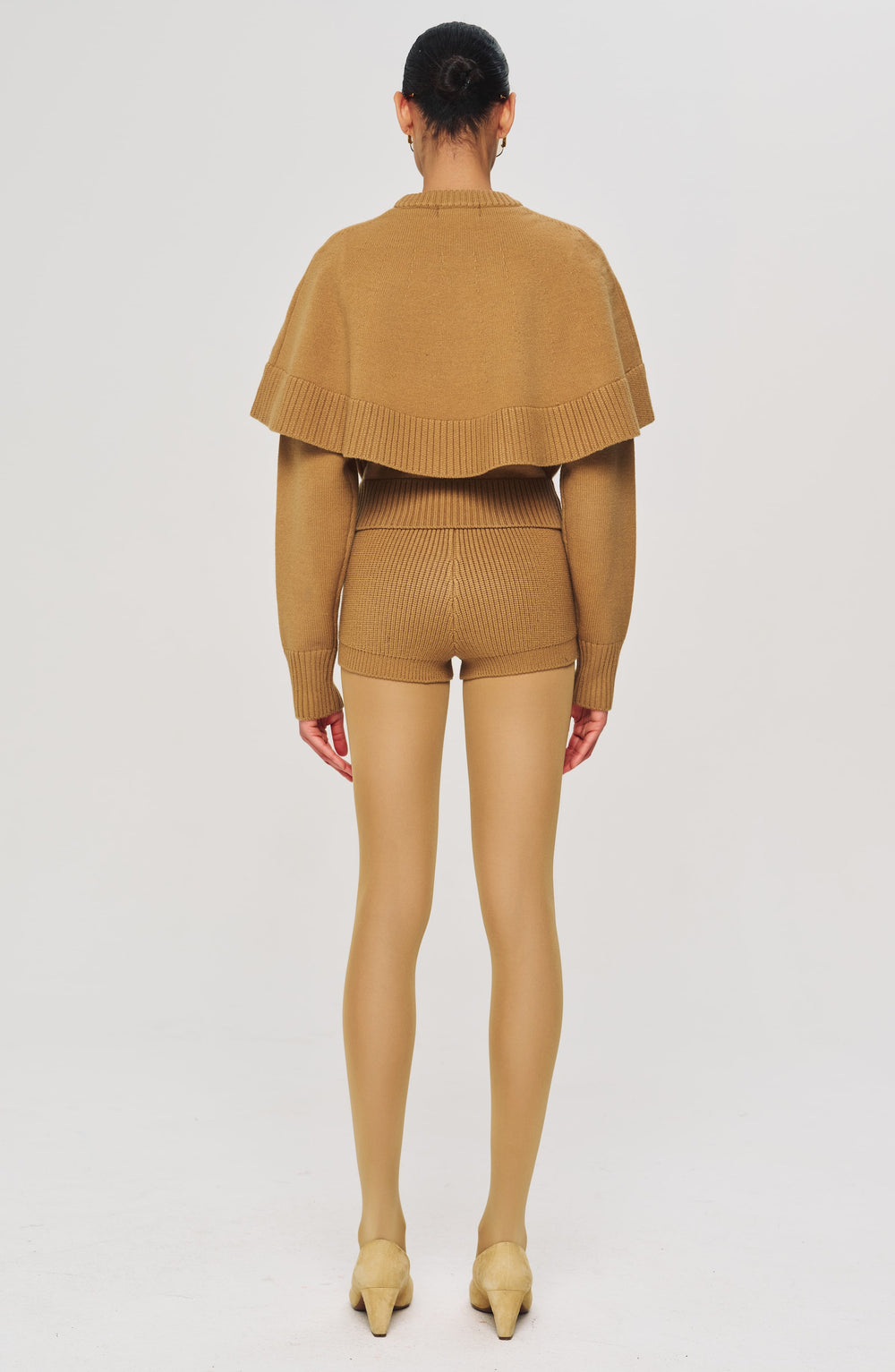 Neoma Knit Shorts - Camel - Ronny Kobo