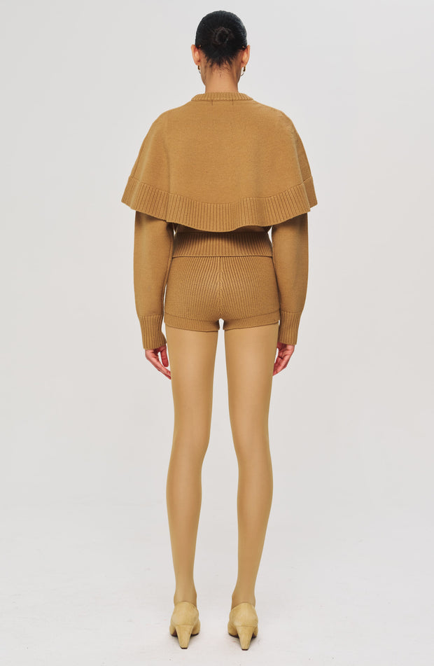 Neoma Knit Shorts - Camel