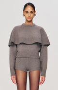 Neoma Knit Shorts - Grey - Ronny Kobo