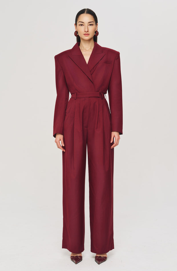 Michelle Jumpsuit - Burgundy