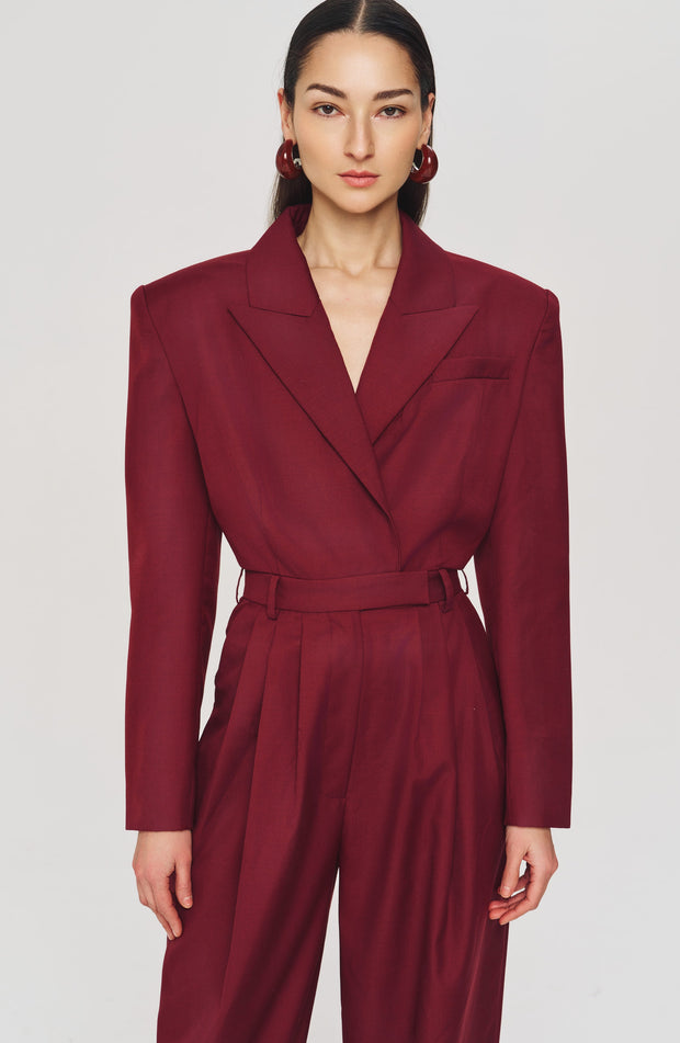 Michelle Jumpsuit - Burgundy
