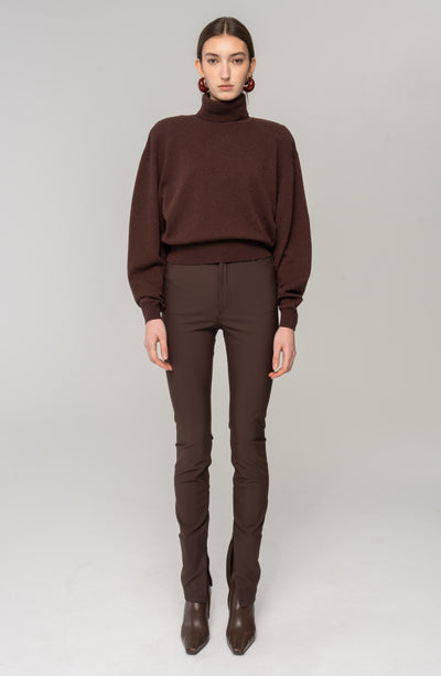 [RIBBONBIT] ☆ Carob Brown Slacks Carob Brown Slacks - RIBBONBIT