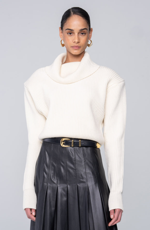 Camilla Knit Top - Ivory