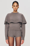 Evian Knit Top - Grey - Ronny Kobo