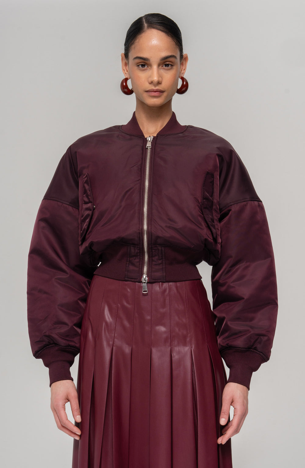 Elodie Jacket - Cabernet - Ronny Kobo
