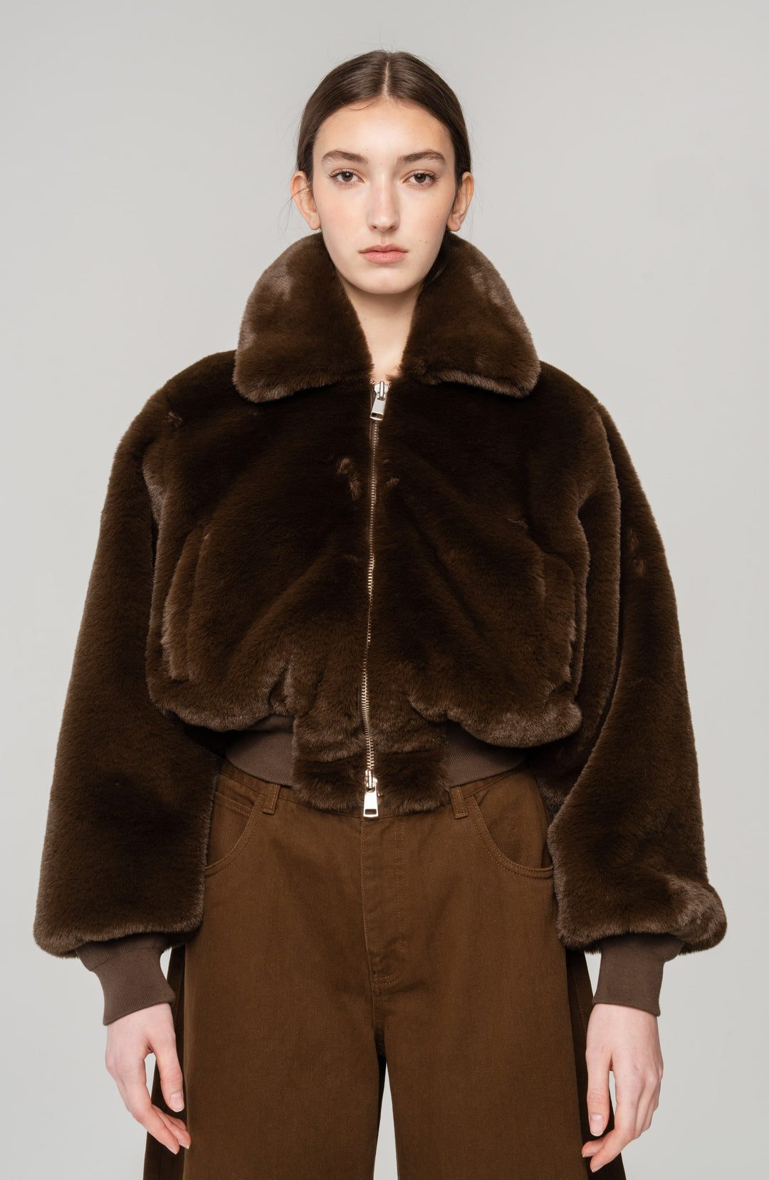 Clemence Faux Fur Jacket – Ronny Kobo
