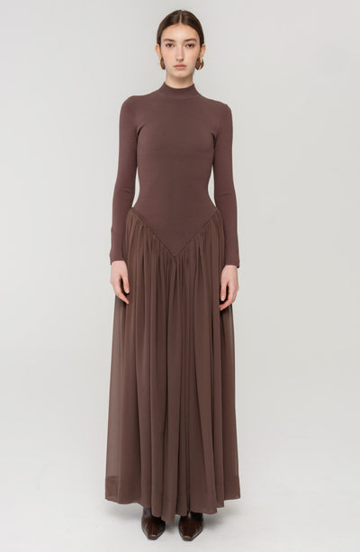 Speck Knit Dress - Chicory