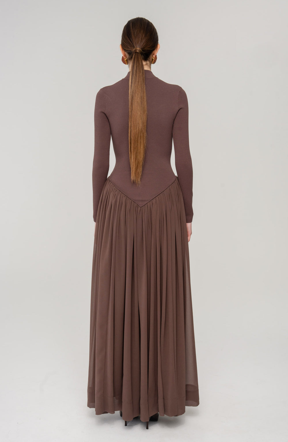 Speck Knit Dress - Chicory - Ronny Kobo