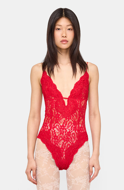Terry Bodysuit - Red