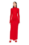 Scorpio Dress in Red front body view second image