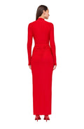Scorpio Dress in Red back view