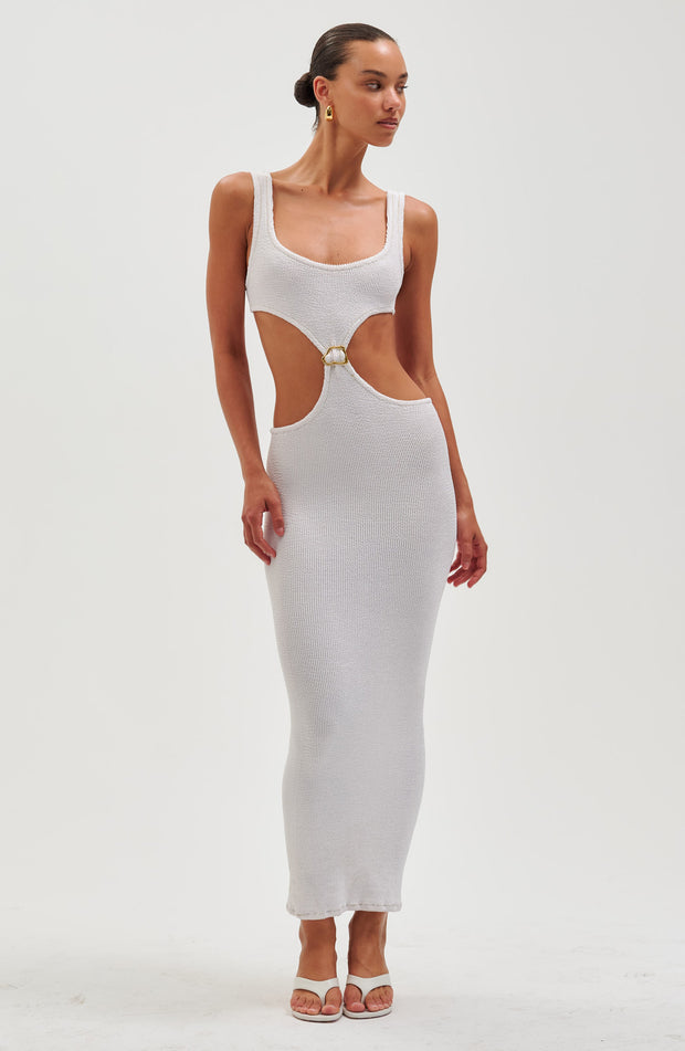 Augusta Midi Dress - White