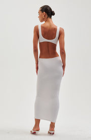 Augusta Midi Dress - White