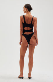 Corset Knot One Piece - Black