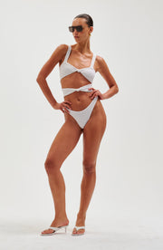 Corset Knot One Piece - White