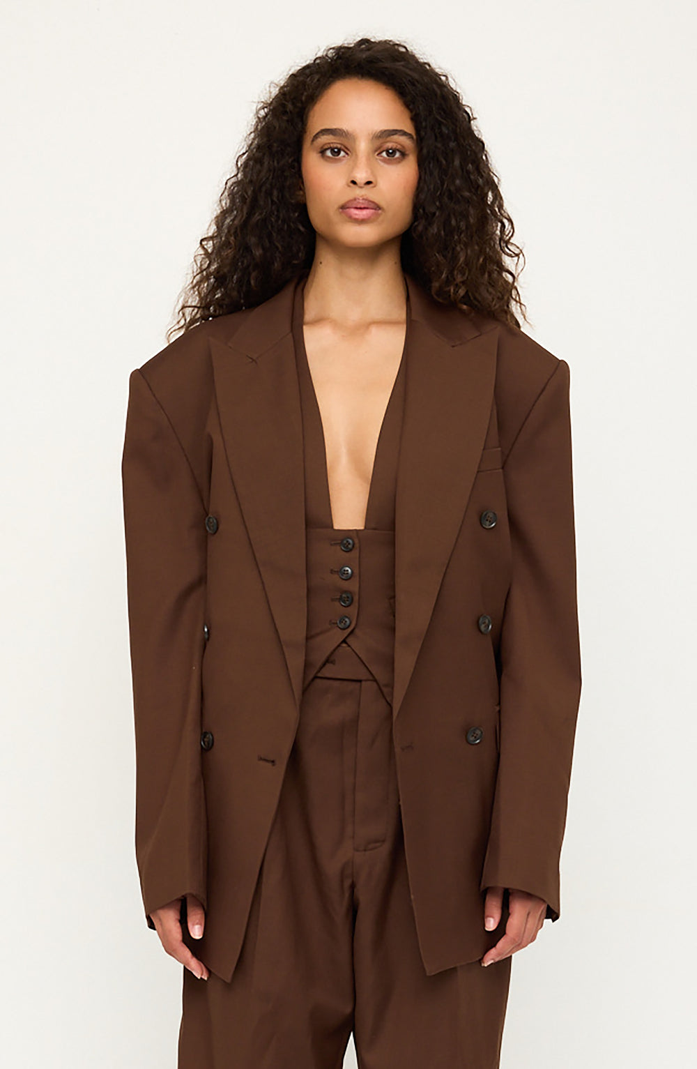 Alesis Vest - Chocolate Brown - Ronny Kobo