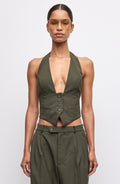 Alesis Vest - Olive Green - Ronny Kobo