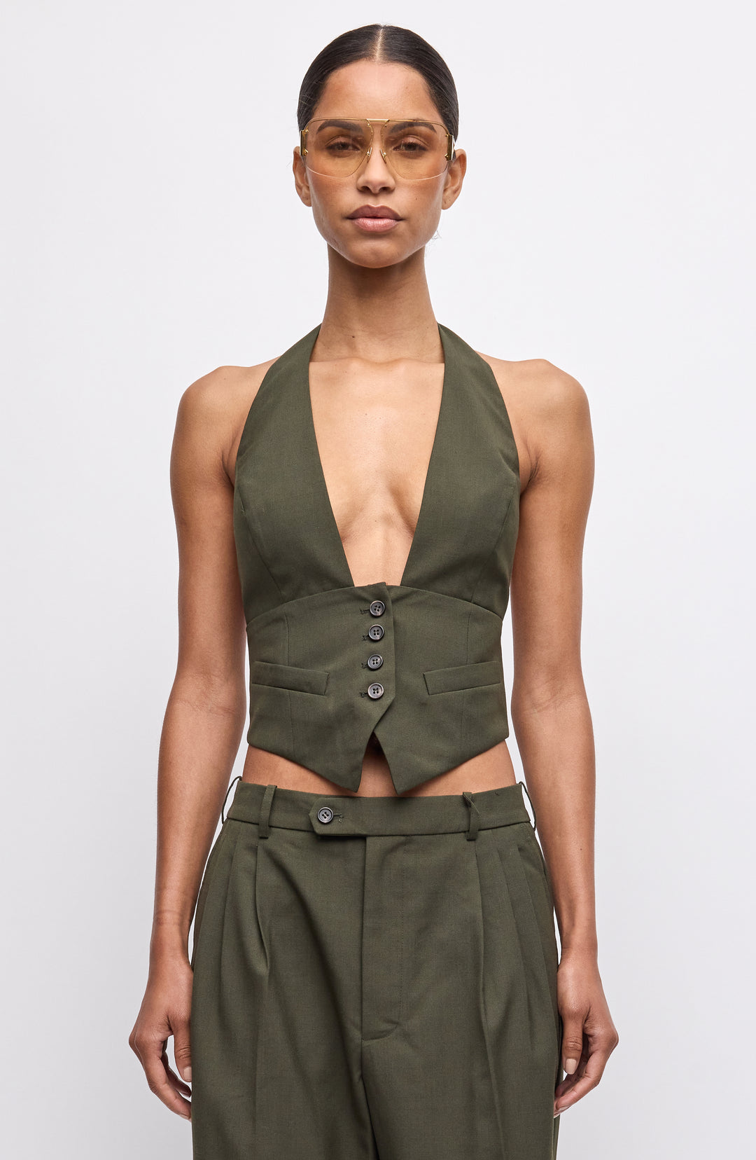 Alesis Vest - Olive Green – Ronny Kobo
