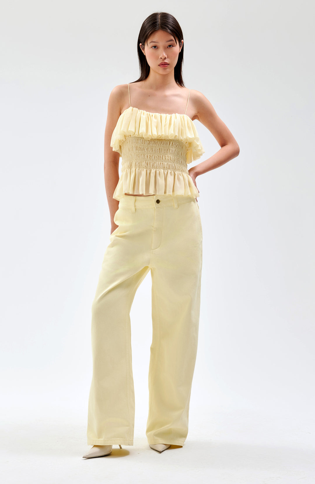 Alexi Top - Pastel Yellow – Ronny Kobo