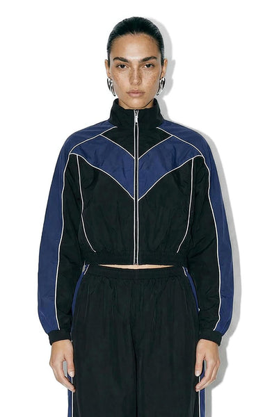 【Aya】Heve クラウドブルゾン ネイビー BrentonCroppedJacketblacknavy_
