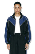 Brenton Cropped Jacket - Black/Navy - Ronny Kobo