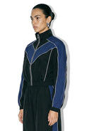 Brenton Cropped Jacket - Black/Navy - Ronny Kobo