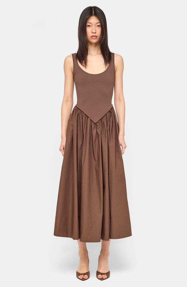 Verda Knit Dress - Chocolate