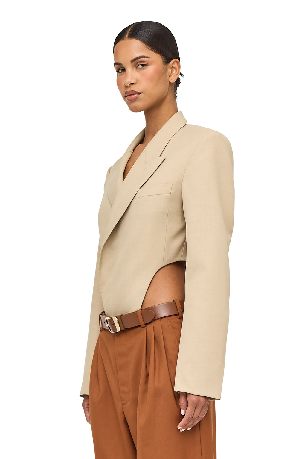 Florina Bodysuit - Tan - Ronny Kobo