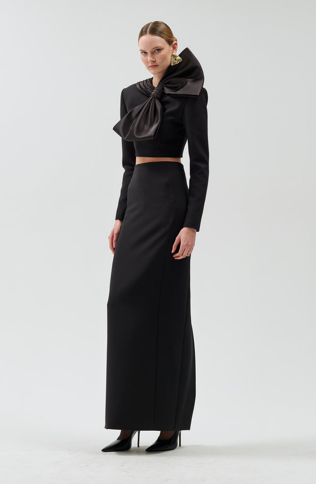 Issa Column Skirt - Black