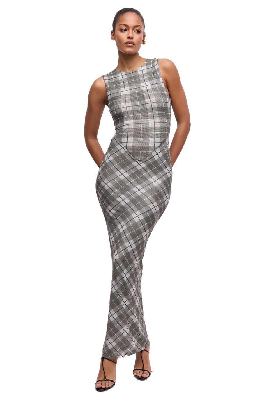 ronny kobo wyeth halter knit combo maxi dress Ronny Kobo Wyeth Halter Knit Combo Maxi Dress