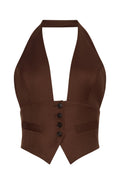Alesis Vest - Chocolate Brown - Ronny Kobo