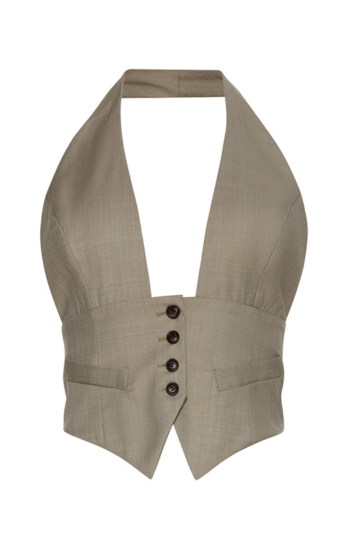 Alesis Vest - Taupe - Ronny Kobo