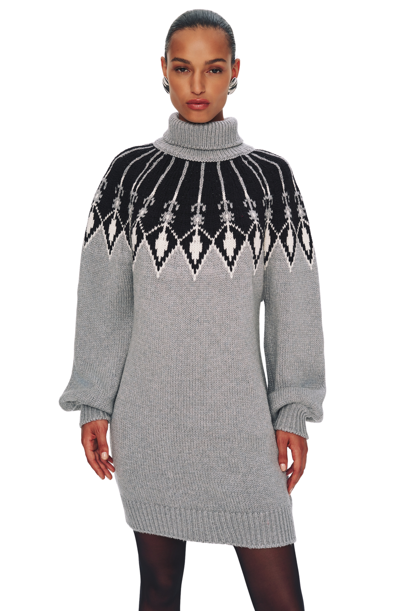 Nadia Fairisle Mini Dress