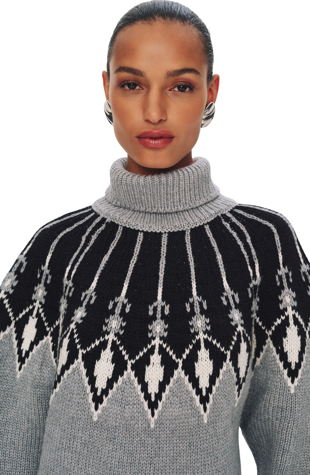 Nadia Fairisle Mini Dress
