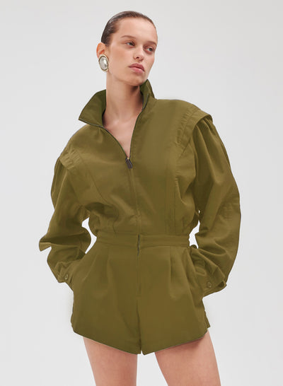 Nabil Romper - Military Green