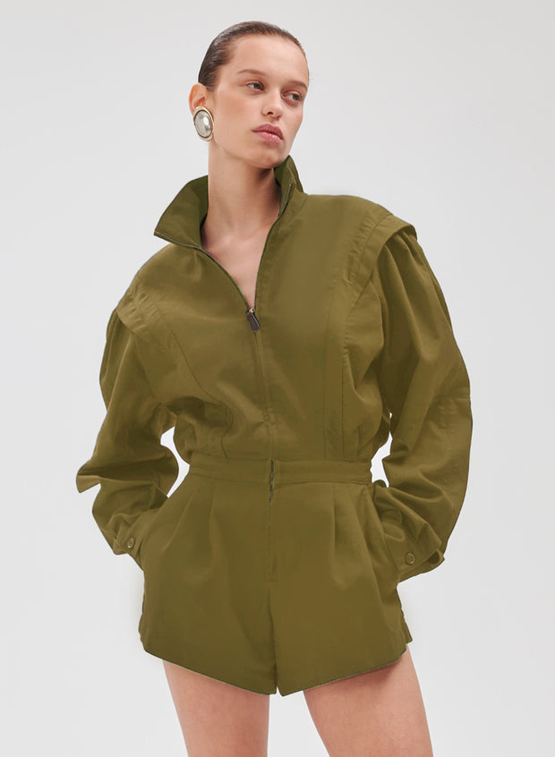 Nabil Romper - Military Green